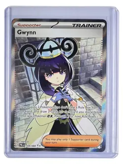 Pokemon TCG Gwynn 109/084 Pitch Black Ultra Rare Holo Full Art NM - Image 1