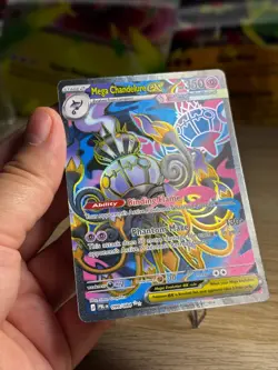Pokemon TCG- Mega Chandelure ex - 099/084 - ME05: Pitch Black (ME05) Ultra Rare - Image 2