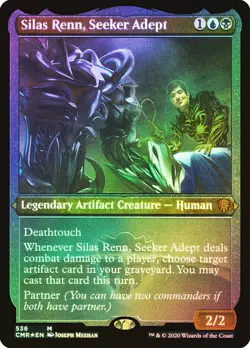 MTG FOIL Silas Renn, Seeker Adept Foil Etched - CMR - LP - Image 1
