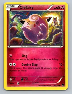 Clefairy 81/122 Common BREAKpoint Pokemon Lightly Played - Image 1