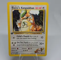 Wizards of the Coast 1st Edition Blaine's Kangaskhan 036/132 Gym Heroes Uncommon - Image 1