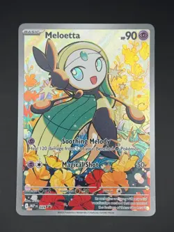 MELOETTA 026 ILLUSTRATION RARE ME: MEGA EVOLUTION PROMO POKEMON NM/M - Image 1