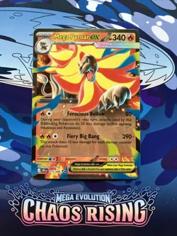 Pokemon Chaos Rising Mega Pyroar ex 015/086 Double Rare English NM/M - Image 2