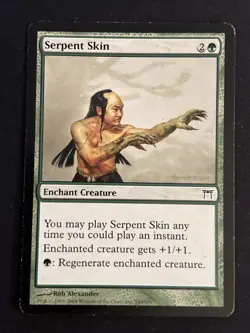 1x Serpent Skin (240) Champions of Kamigawa MP MTG Magic the Gathering x1 MKE - Image 1