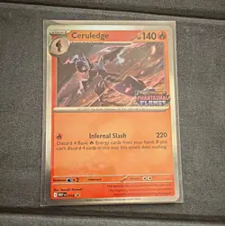 Pokemon Ceruledge 014 Mega Evolution Stamped Promo Phantasmal Flames - Image 1