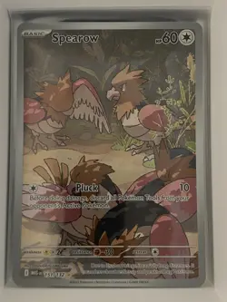 Spearow 151/132 Illustration Rare Mega Evolution Pokemon Holo Near Mint - Image 1