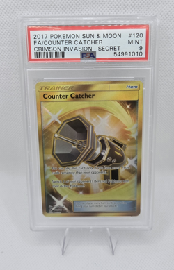 Damaged PSA 9 Counter Catcher 120/111 Crimson Invasion Secret Rare Holo ENG 2017 - Image 1