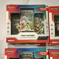 Pokemon TCG First Partner Illustration Collection Series 2 Lot of 4! NEW SEALED - Image 2