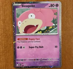 Slowpoke 086, NM Holo Promo, Misprint Holobleed, ME: Pitch Black Pokemon TCG - Image 1