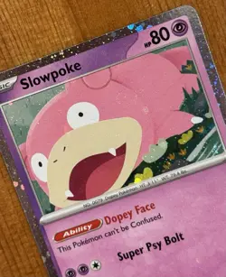 Slowpoke 086, NM Holo Promo, Misprint Holobleed, ME: Pitch Black Pokemon TCG - Image 2