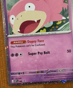 Slowpoke 086, NM Holo Promo, Misprint Holobleed, ME: Pitch Black Pokemon TCG - Image 3
