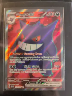 Pokemon TCG Gengar EX Temporal Forces Ultra Rare Card 193/162 Scarlet & Violet - Image 1