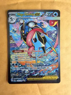 Mega Greninja EX 116/086 CR1 Secret Rare Full Art Holo English HP 350 - Image 1
