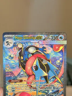 Mega Greninja EX 116/086 CR1 Secret Rare Full Art Holo English HP 350 - Image 4