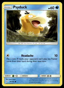 POKEMON PSYDUCK TEAM UP 26/181 C NM/M - Image 1