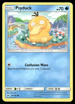 Pokemon Psyduck SM Base Set 28/149 C NM/M - Image 1