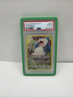 Pokemon 2022 SWSH11 Lost Origin TG Snorlax TG10/TG30 Holo Full Art PSA 10 - Image 1