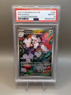 2023 Pokemon SV Paldea Evolved Maushold #226/193 Psa 8 - Image 1