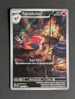 Fletchinder 199/193 Illustration Rare Paldea Evolved Pokemon Holo sv02 English - Image 1