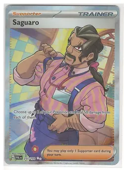 Pokemon Saguaro 255/193 Sv02: Paldea Evolved Full Art Holo - Image 1
