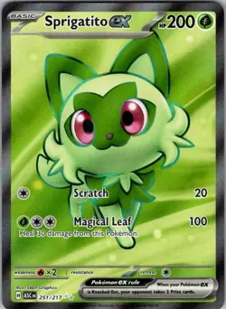 SPRIGATITO EX 251/217 ASCENDED HEROES HOLO POKEMON - Image 1
