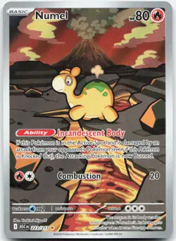 Numel 223/217 Illustration Rare Ascended Heroes Pokemon Holo Near Mint - Image 1