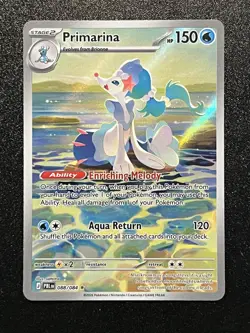 Primarina 088/084 | Pokemon TCG Pitch Black | Illustration Rare - Image 1