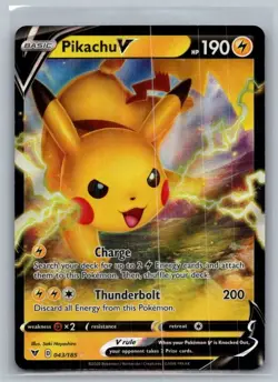 Pikachu V 043/185 Holo V Rare Vivid Voltage Pokemon Near Mint - Image 1