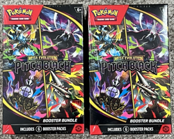 Pokemon TCG Mega Evolution: Pitch Black – Lot of 2 Booster Bundles Factor Sealed - Image 1