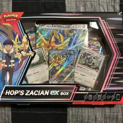 Pokemon TCG Hop's Zacian ex Box New Sealed! Scarlet & Violet Destined Rivals - Image 1
