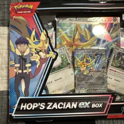 Pokemon TCG Hop's Zacian ex Box New Sealed! Scarlet & Violet Destined Rivals - Image 2