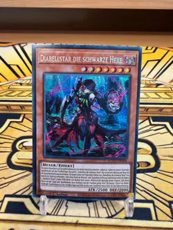 Yugioh Diabellstar Die Schwarze Hexe AGOV-DE006 Secret Rare - Image 1