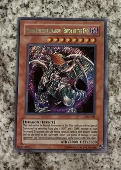 Konami Yu-Gi-Oh! TCG Chaos Emperor Dragon Envoy End Secret Rare Holo IOC-000 - Image 1