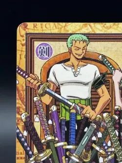 Roronoa Zoro C258 Carddass Hyper Battle Japanese One Piece Heavily Played - Image 2