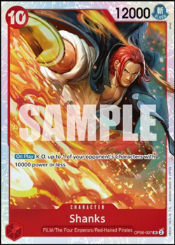 Shanks OP06-007 SR One Piece NM - Image 1