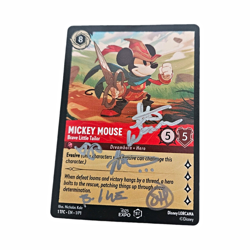 Disney Lorcana TCG D23 Expo Promo Mickey Mouse Brave Little Tailor Signed - Image 1