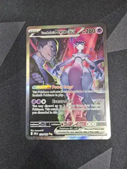 Pokemon Team Rocket's Mewtwo EX Destined Rivals SIR 231/182 MINT (GRADER) - Image 1