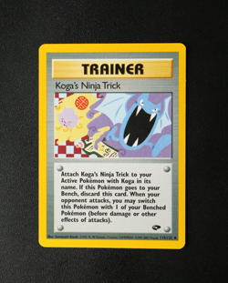 Pokemon Card TCG - Koga's Ninja Trick 115/132 - Gym Challenge - Uncommon - LP ⭐ - Image 1