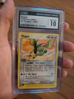 (POP 42) CGC 10 GEM MINT 2003 Pokemon EX Dragon Flygon 15/97 Card - Image 1