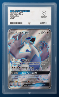 Ace 9 Lugia GX 207/214 Lost Thunder Pokemon Card - Image 1