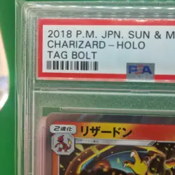 PSA 10 Charizard Pokemon TCG Card SM9 013/095 R Tag Bolt GEM Mint Japanese Holo - Image 3