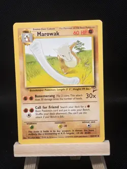 🔥 MAROWAK NON HOLO FOIL - POKEMON TCG 1999 2 SET VINTAGE CARD # 52/130 - Image 1