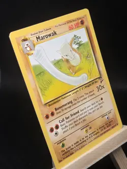 🔥 MAROWAK NON HOLO FOIL - POKEMON TCG 1999 2 SET VINTAGE CARD # 52/130 - Image 2