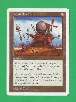1997 Magic the Gathering - Ankh of Mishra - Fifth - 5th Edition MTG - Image 1