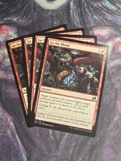 GO FOR BLOOD ~mtg NM-M Ikoria Common x4 - Image 1