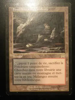 mtg magic bloodstained mire onslaught FRENCH fr fondriere sanguinolente carnage - Image 1