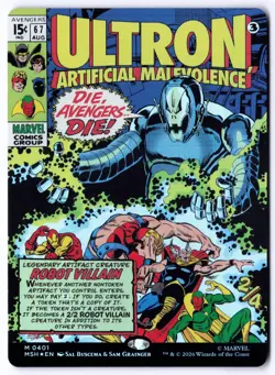 Ultron, Artificial Malevolence (Borderless) (0401) MSH 401 MTG Foil Mythic NM - Image 1