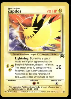 Zapdos 23 Promo Wizards Black Star Promos Pokemon LP - Image 1