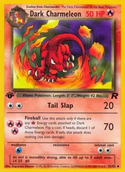 Dark Charmeleon 32/82 Team Rocket LP Unlimited - Image 1