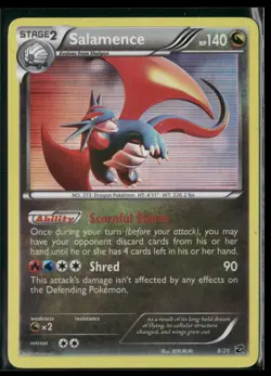 Salamence 8/20 Holo Rare Dragon Vault Pokemon Holo Lightly Played - Image 1